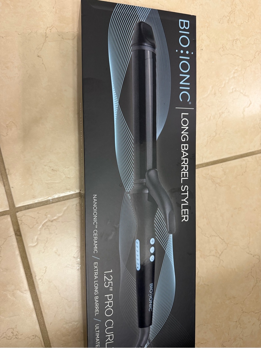 Bio Ionic 1.25" Long Barrel Styling Curling Iron - Black - Picture 3 of 3